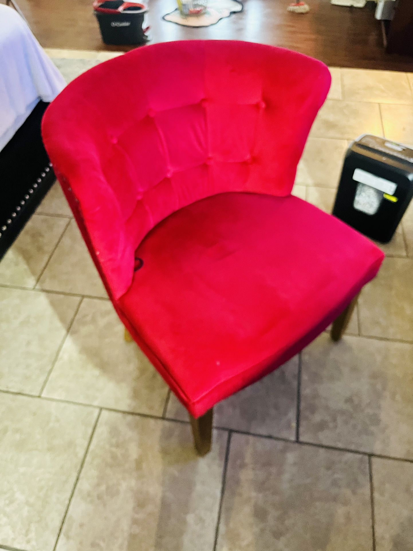 Red Velvet Couch