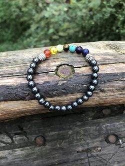 Hematite chakra bracelets