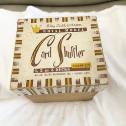 vintage Ely Culbertson "Royal Model" card shuffler