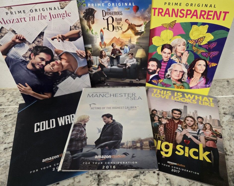 Amazon Emmy FYC DVD LOT! Transparent Book For Boys Mozart Big Sick Manchester