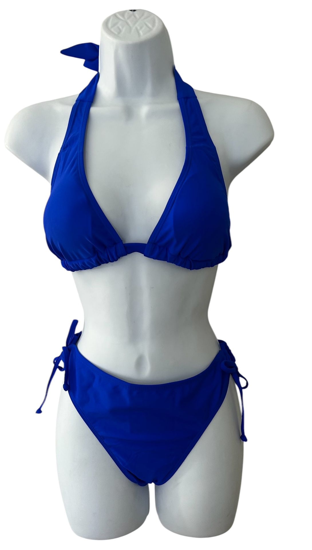 Royal Blue Triangle Tie Side Bikini Women’s Size Medium NWOT