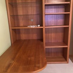 Office Shelving + Desk