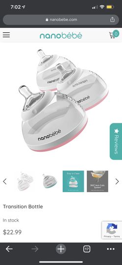 Brandnew Nanobebe Transition Bottle Pink