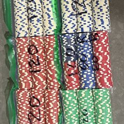 Poker chips bulk Weighted 11.5g 1000+ Chips