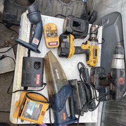 Assorted Tools Drill Chargers Etc All For $30