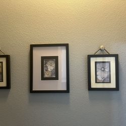 Three Pictures In Bathroom 