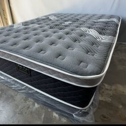 Full Oasis Thermal Comfort Europillow Top Mattress And Boxspring 