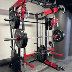 Smith Machine , Squat Rack , Leg Press , Leg Curl Add Weight Bench Adjustable Bench Olympic Barbell For Your Weights 