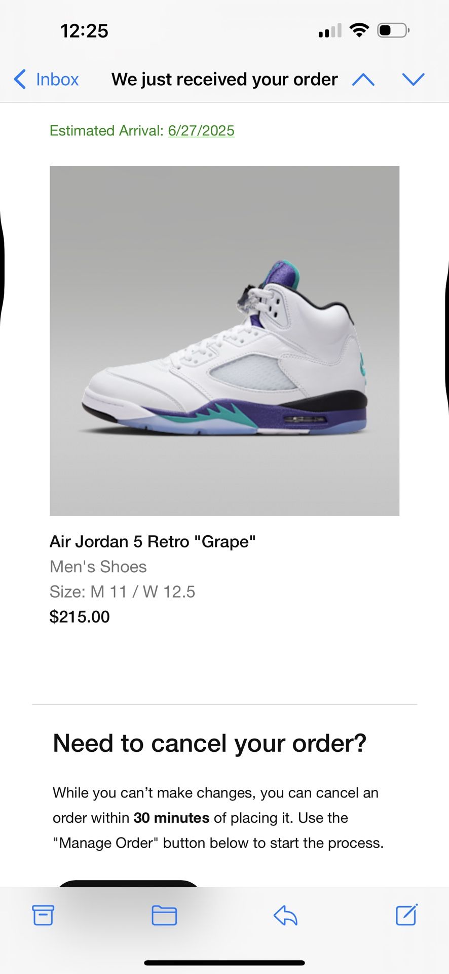 Air Jordan 5 Retro Grape 2025