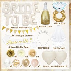 Bridal Shower Decoration Good White Bachelorette 
