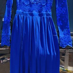 Brand New Fashion Nova Royal Blue Dress Size M