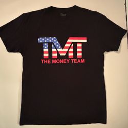 Official The Money Team American Flag T-Shirt Floyd Mayweather TMT Boxing Medium