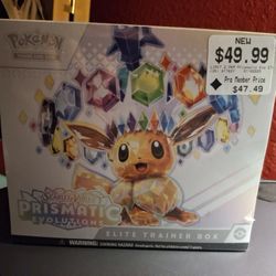 Release day Prismatic Evolutions ETB 