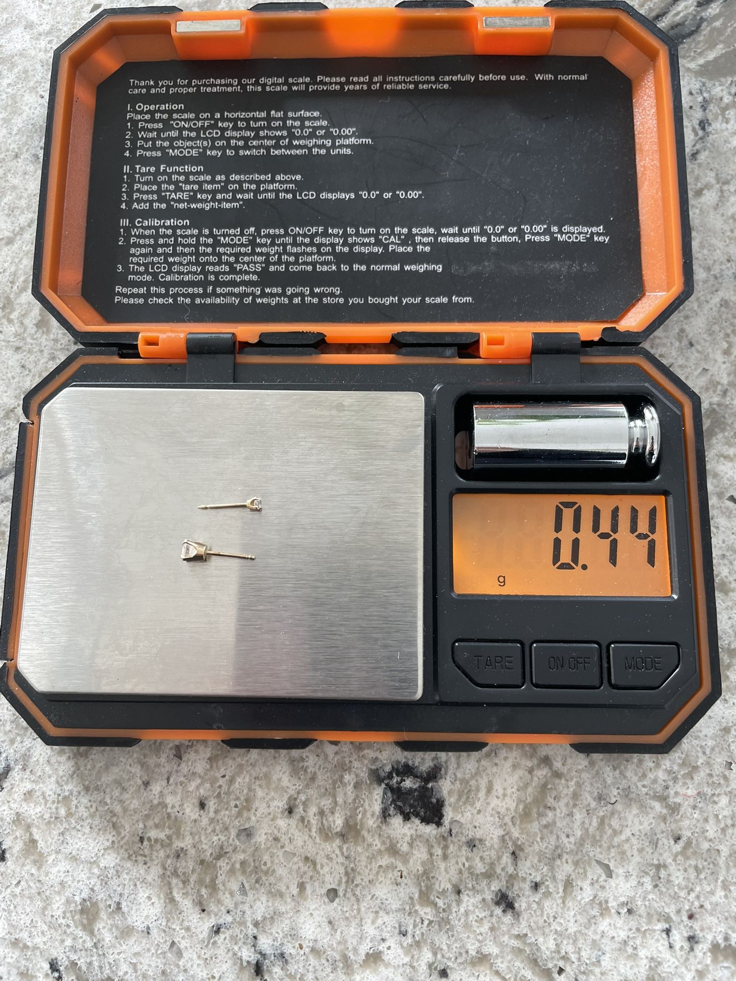 14k Gold And Diamond Earrings 