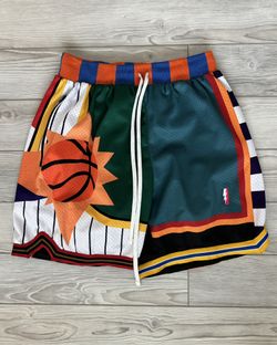 LARGE “WHO CARES” WHAT THE? BASKETBALL SHORTS