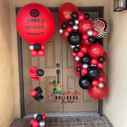 Jumbo Personalized Balloon + Mini Garland