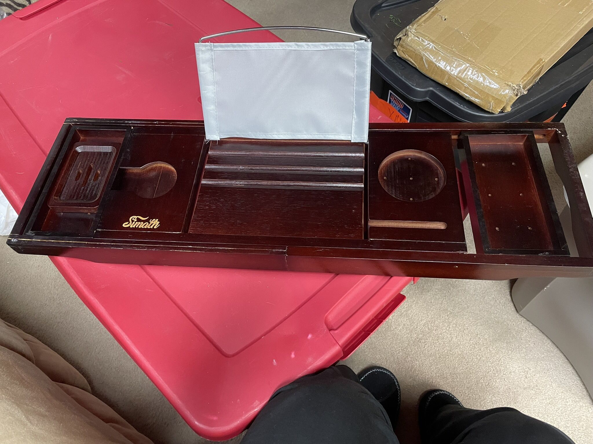 Simath Wooden Bath Caddy Tray