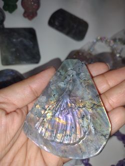Labradorite Princess Carving