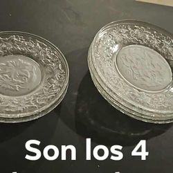 Los Platos Tengo Todo El Set De 4 Chicos,medianos Y Grandes