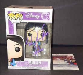 🔥 Ming-Na Wen Signed Autographed Funko Disney Mulan JSA COA 🔥