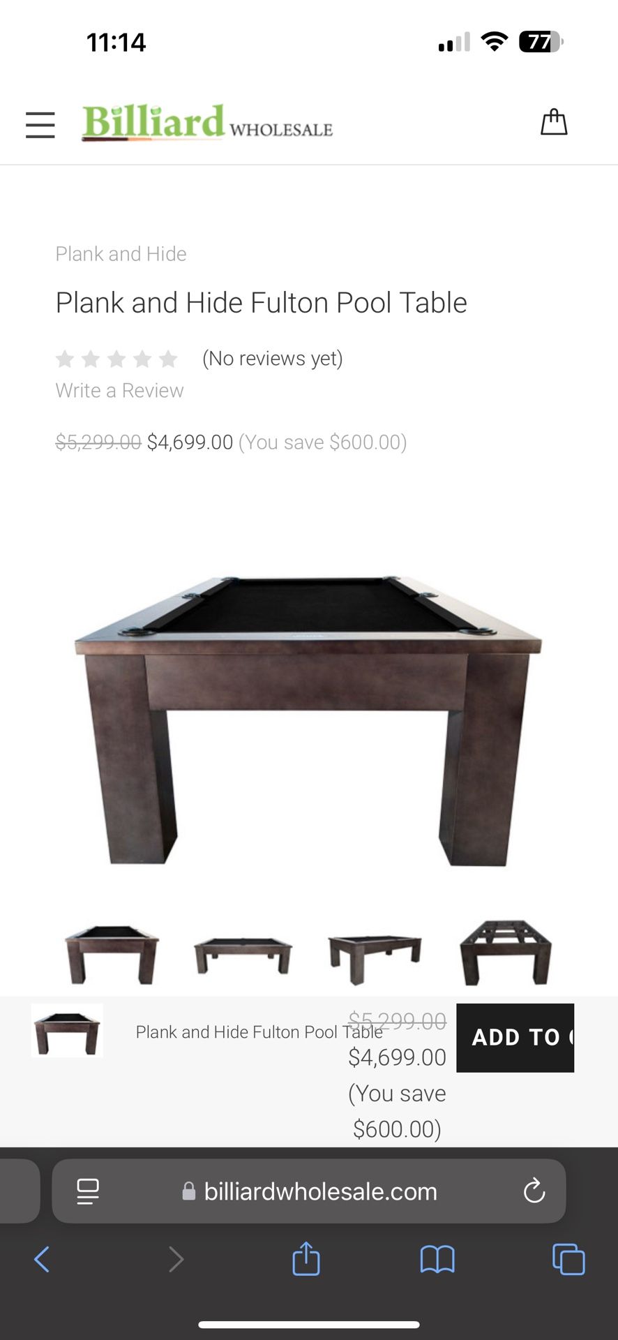Brand New 8ft Pool Table (disassembled)