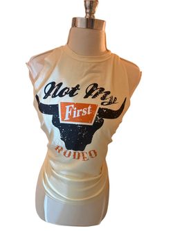 Not My First Rodeo Graphic Sleeveless Top