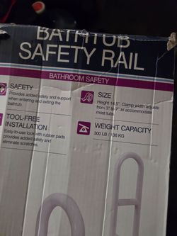 Bath tub safety rail