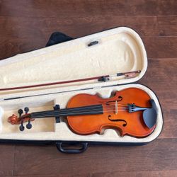 Violin With Case And Bow