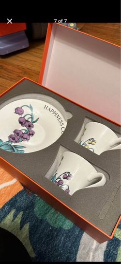 New in box Tea Cup Set With 2 Tea Cups 2 Saucers And 2 Spoon 7 OZ Espresso Coffee Mug Vintage Creativetea Teacu