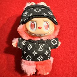 LV Louis Vuitton Print Labubu Outfit