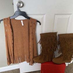 HOTCAKES women boots size 8.5 never Used &vest Size M