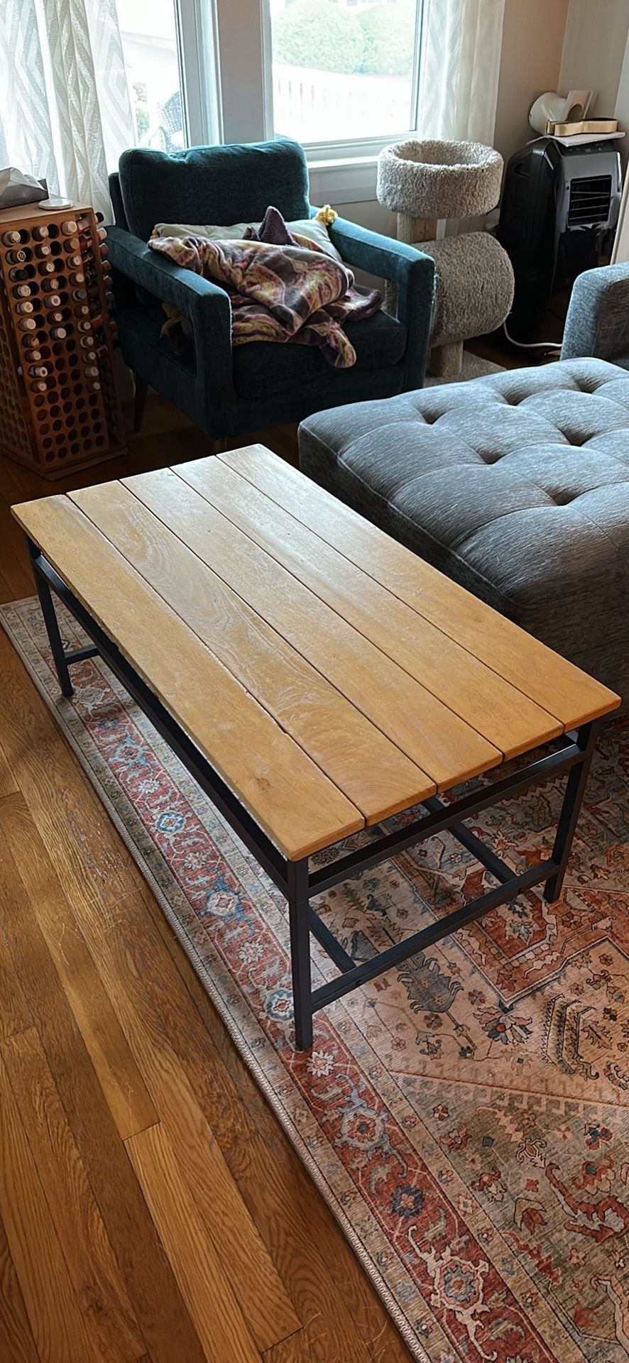 Wood & Metal Industrial/Modern Coffee Table