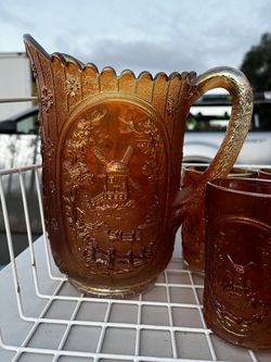 Vintage Carnival 5 piece Drink Set