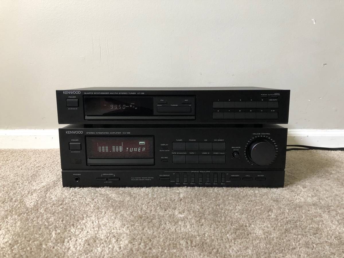 Kenwood Home Stereo Vintage System - Amplifier and Tuner Receiver