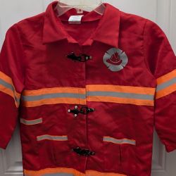 Red Fireman Coat as a Halloween Costume by Imaginarium size 3-6