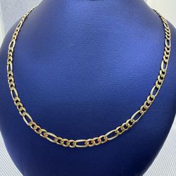 14kt Tri color Chain 24”