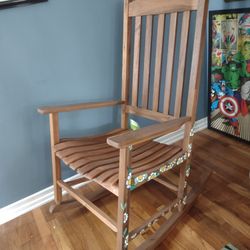 New $20 Rocking Chair W/ Flower Design