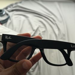 Ray Ban Meta Wayfarer (Gen 1) Matte Black/ Clear Graphite Green Transition