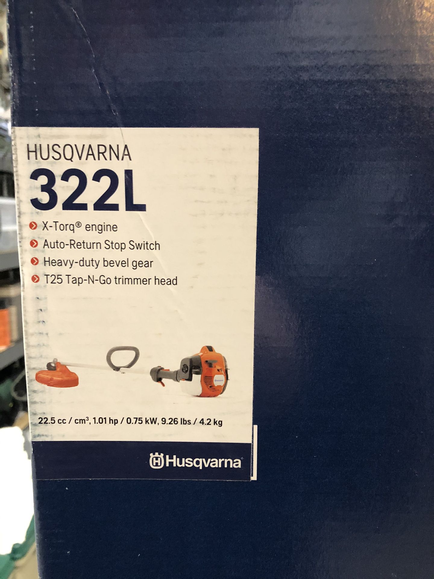 Husqvarna 322L Gas Trimmer - Brand New