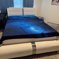 Queen Bed With Mattress 