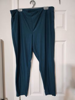 Teal Stretch Pull-On Leggings 2XL