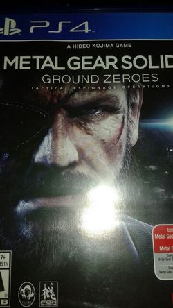 Brand new ps4 game metal gear solid v