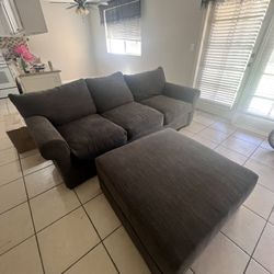 Down Couch & Ottoman 