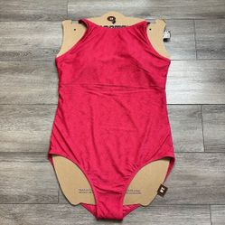 Roots One Piece Bathing Suit Size 18 Pink Swim 