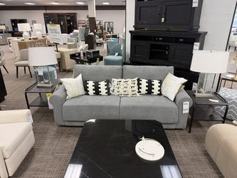 Famous Big Box Store Owen Roll Arm Sofa - Light Gray (Helio Pewter) | Couch | Living Room Couch