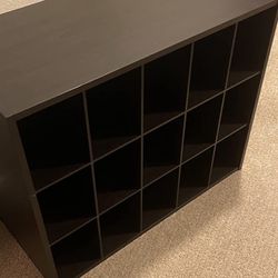 Black Cubby Storage Shelf