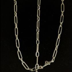 14KT Gold Paperclip Necklace + Bracelet Set