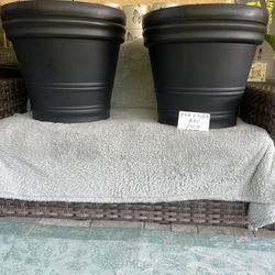 Beautiful, Plastic Flower Pots