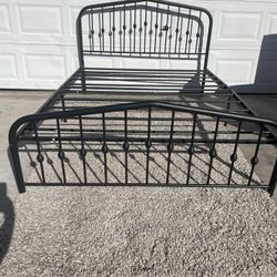 Very Nice Queen Size Platform Style Bed Frame- READ Description 