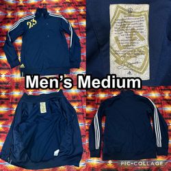 ADIDAS DAVID BECKHAM L.A. Galaxy No. 23 Men’s Medium Blue Full Zip Soccer Jacket